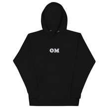 Load image into Gallery viewer, OM Embroidered Hoodie (White/Grey)